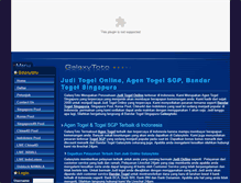 Tablet Screenshot of galaxytotobet.net